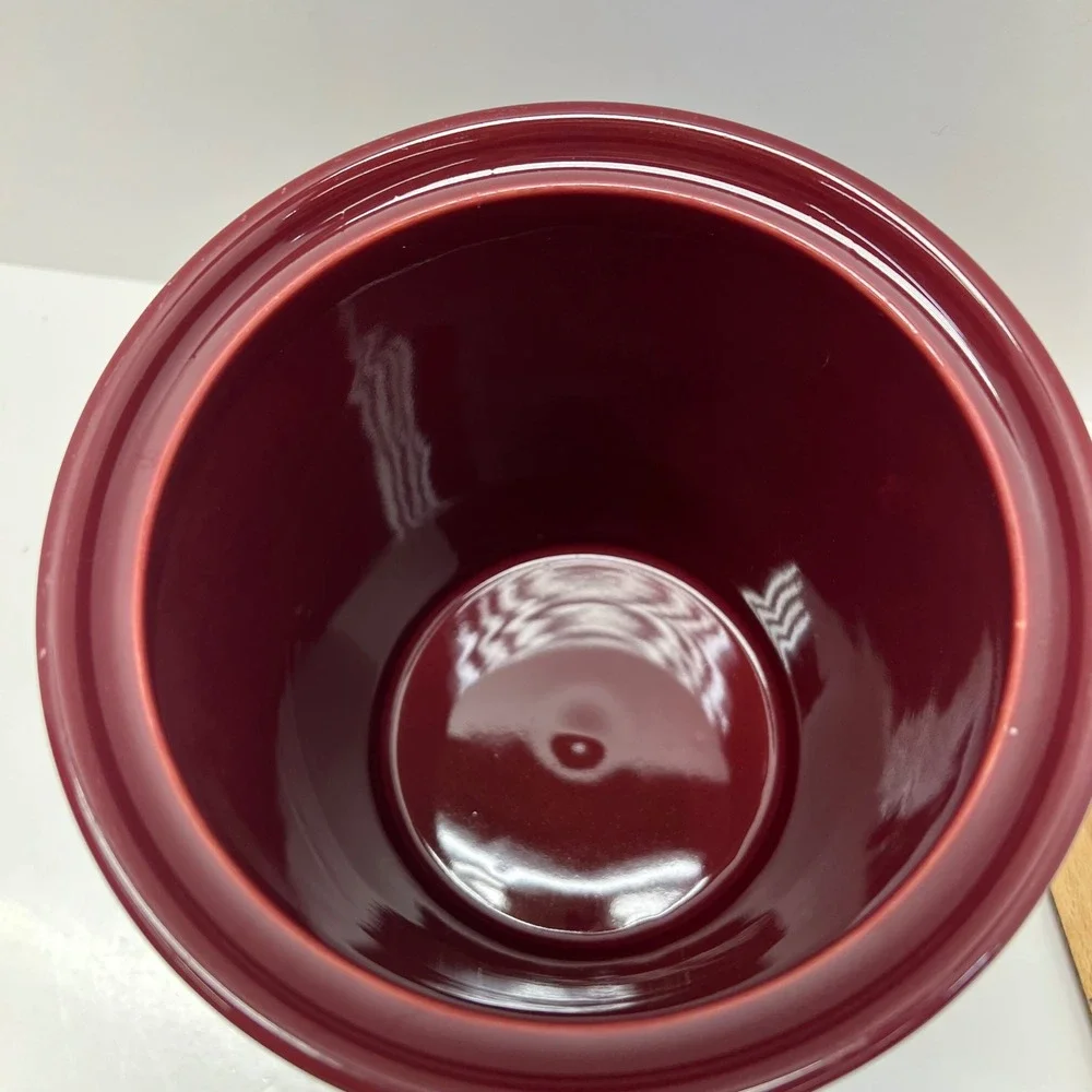 Fiesta 3 Qt‎ 96oz Large Original Lidded Canister Retired Cinnabar Fiestaware USA